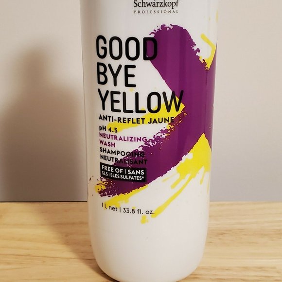Schwarzkopf Good Bye Yellow PH 4.5 Neutralizing Wash Size: 33.8 fl oz - Picture 3 of 3